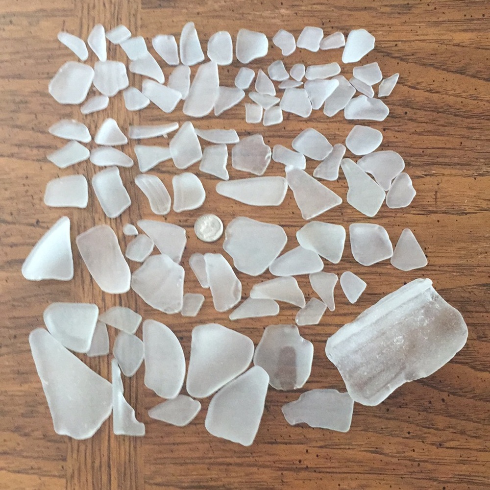 White Sea glass